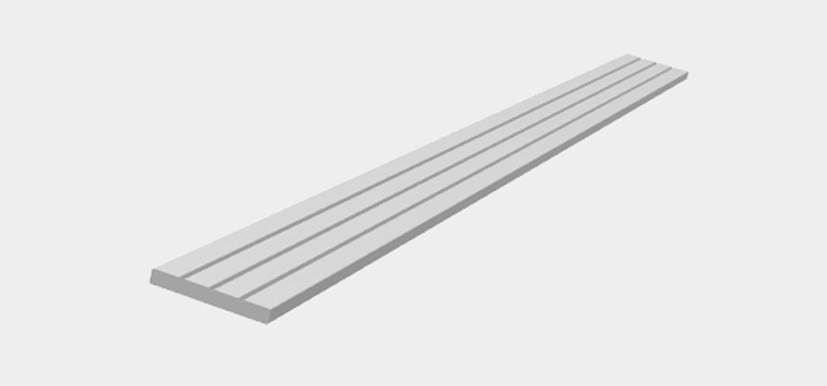 RHEA RHEALP2003 aluminium LED profile installed in ceiling cove lighting.