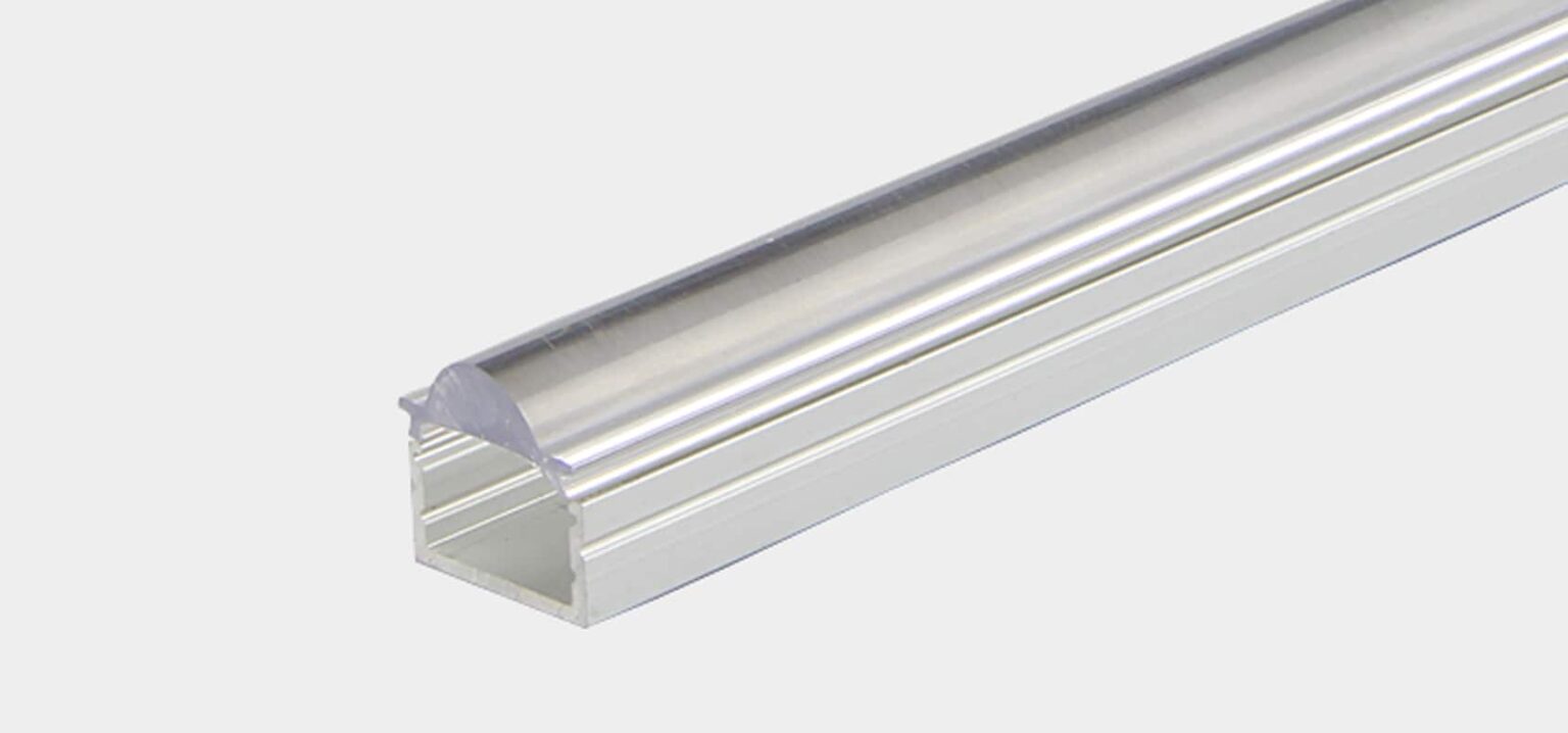 RHEALP2016C aluminium LED profile channel 16.1×19.5 mm in silver finish.