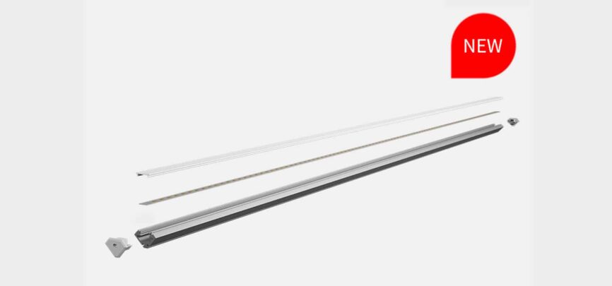 RHEALP2222 aluminium LED profile light extrusion installed in modern interior