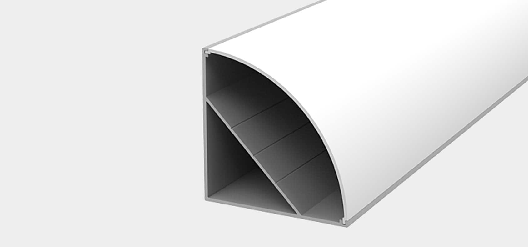 RHEALP5555 55x55mm LED Profile Light for Architectural Interior Lighting.