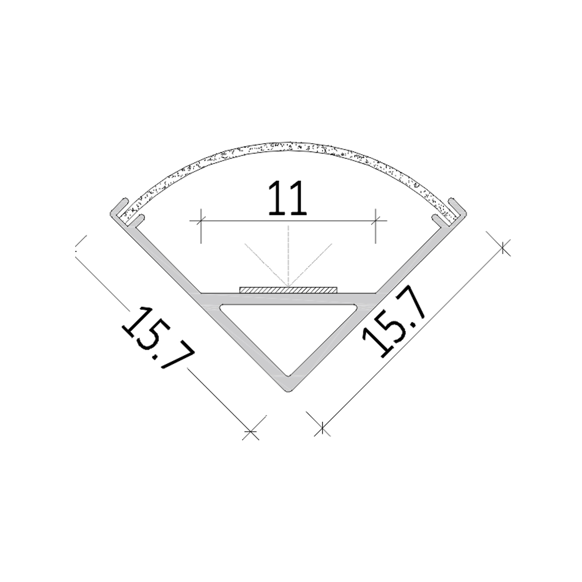 Corner Profile Lighting  RLL 008-M1616 - Image 3