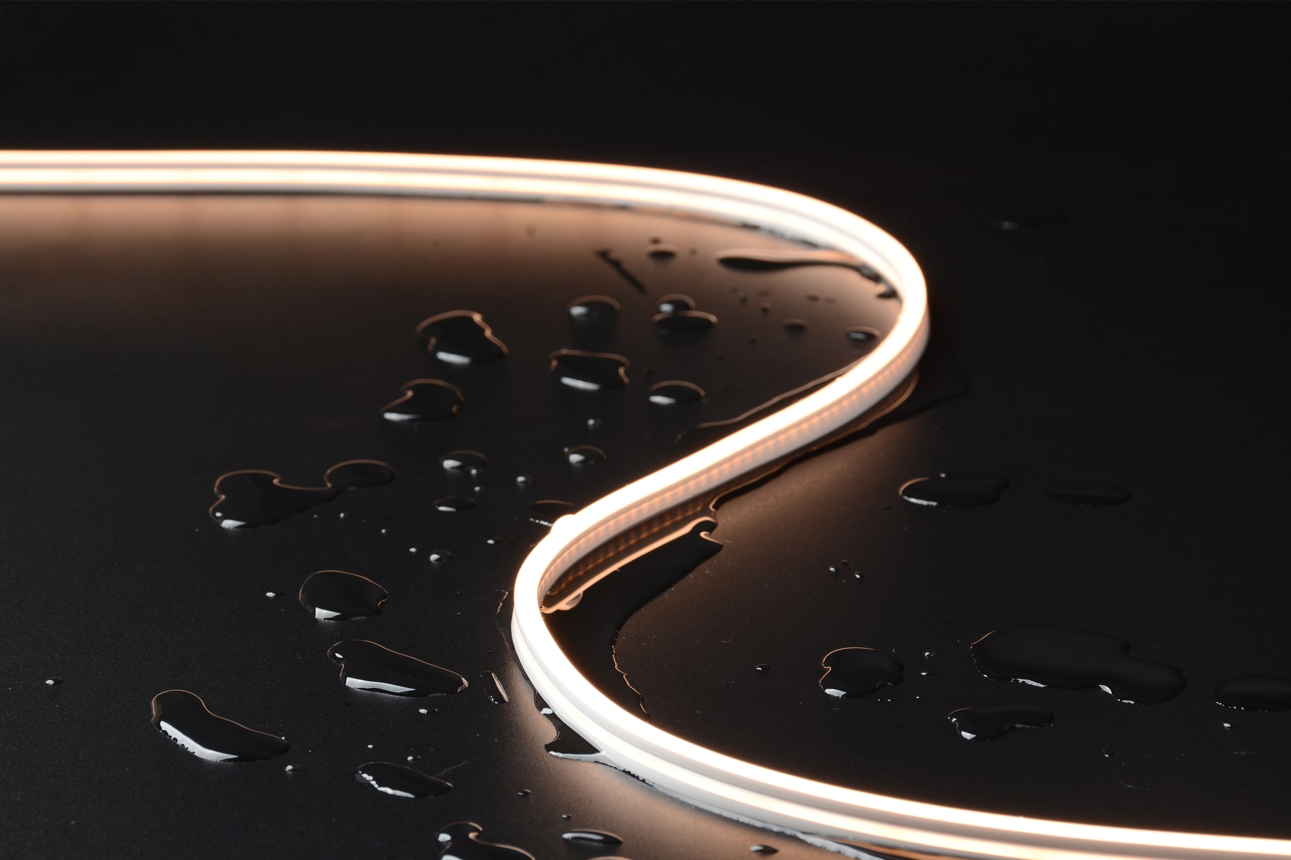 Neon Flex Side Bend 0612 ultra‑slim LED silicone neon flex in curved accent lighting