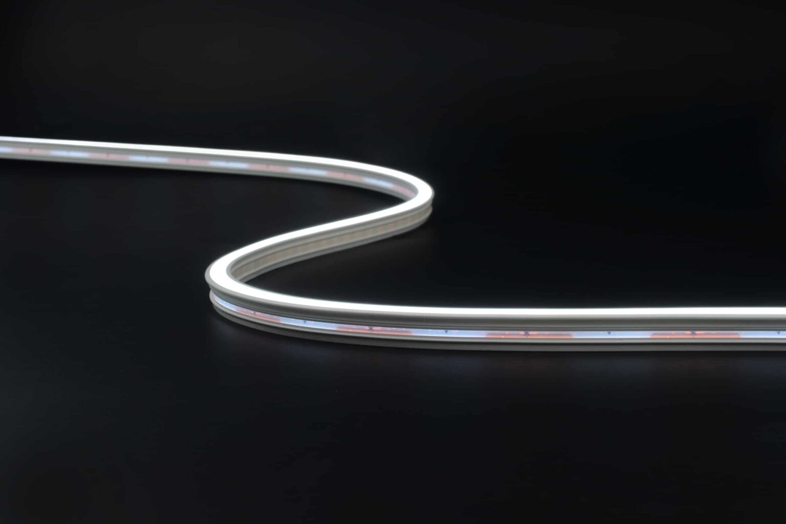 Neon Flex Side Bend RLLNFSB0612E – edge-lit silicone LED strip lighting installed in architectural cove