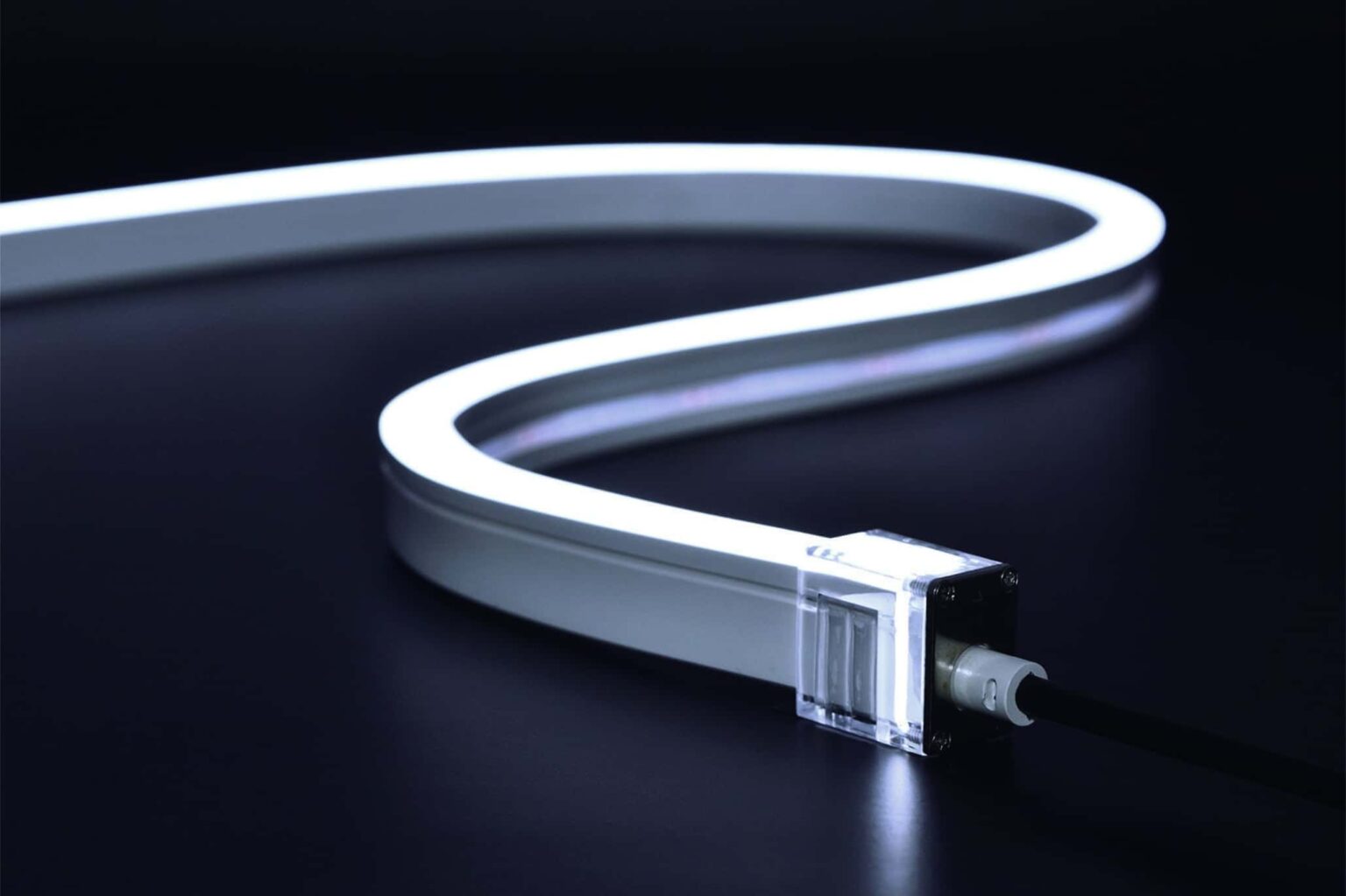 Top-bend silicone LED neon flex light RLLNFTB1212 H installed in a cove