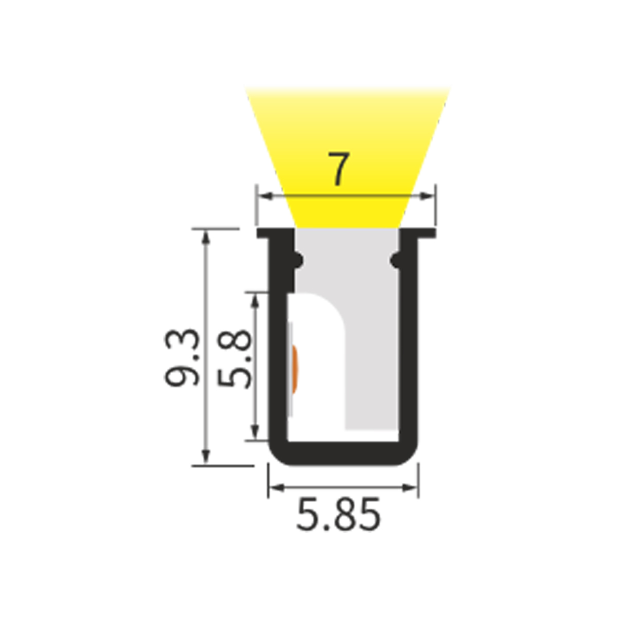 Sleek Furniture Profile Lighting  RLL-FL0709 - Image 3