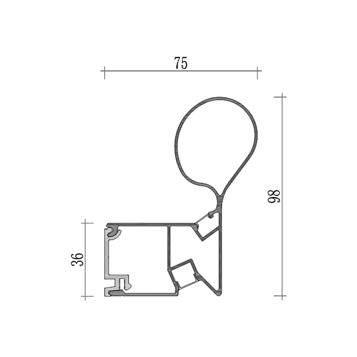 Staircase Railing Profile Lighting  RLL 345-M7598 - Image 3