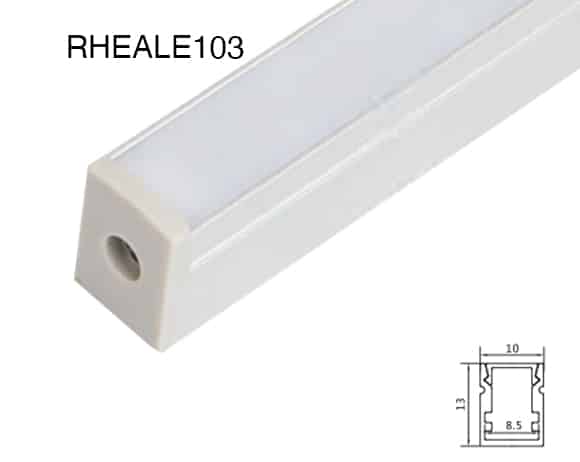 RHEALE103 ultra-slim LED profile light installed in floating ceiling