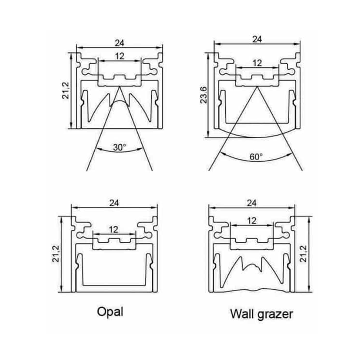 Lensed Curtain Profile Lighting RHEALP141 - Image 3