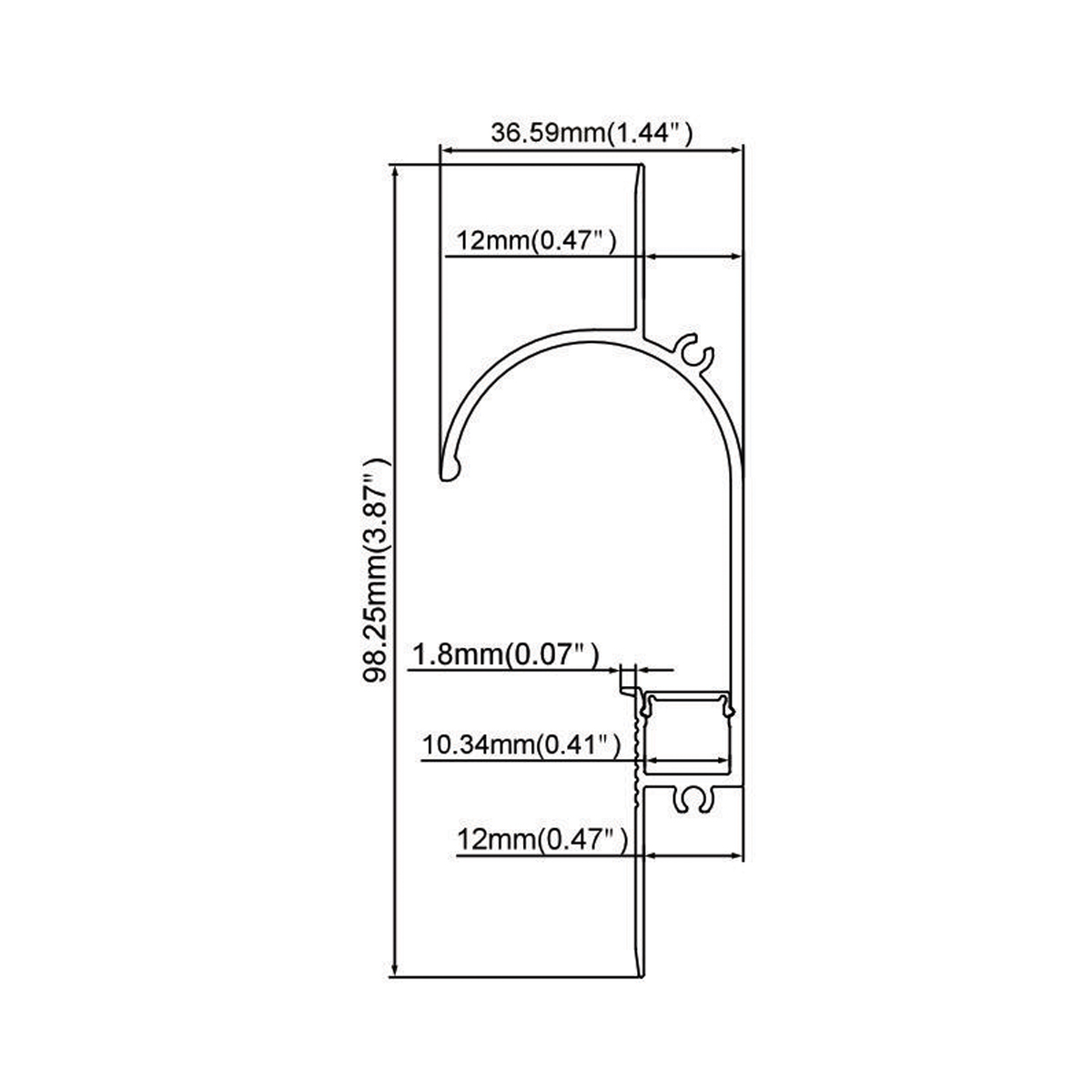 Plaster Board Ceiling Profile Lighting RHEALP248 - Image 2