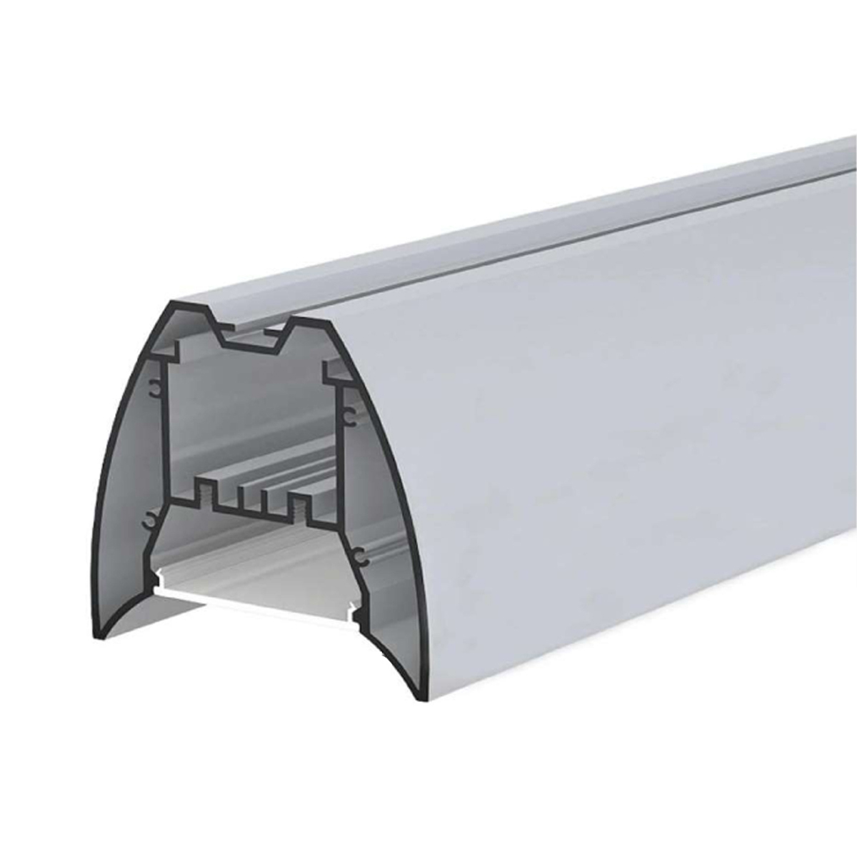 RLL-483-OF7575 LED profile light suspended from a modern ceiling.