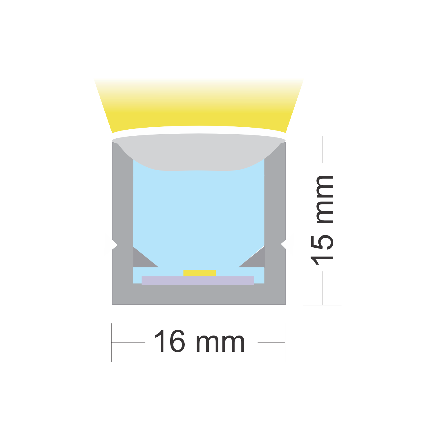 Waterproof LED neon flex lighting outlining an outdoor architectural feature.