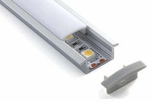 LED_Regular_Profile_RHEALP001-R Aluminium LED linear profile RHEALP001-R installed in ceiling cove lighting.